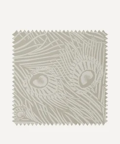 Liberty Interiors Wallpaper^Wallpaper Swatch - Hera Plume in Pewter White