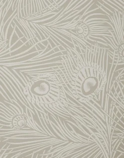 Liberty Interiors Wallpaper^Wallpaper Swatch - Hera Plume in Pewter White
