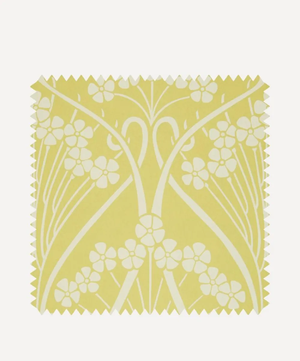 Liberty Interiors Wallpaper^Wallpaper Swatch - Ianthe Mono in Fennel
