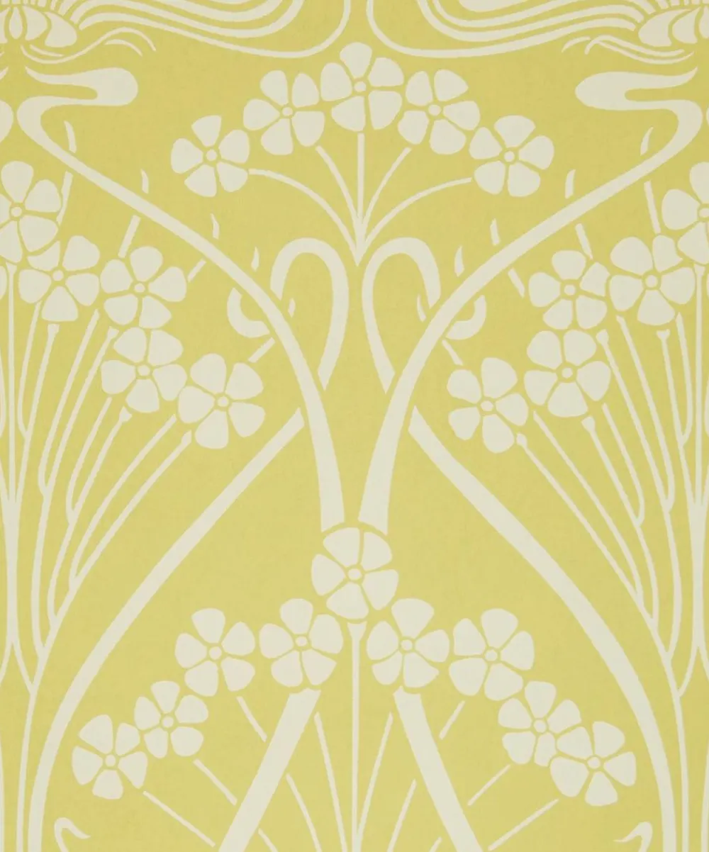 Liberty Interiors Wallpaper^Wallpaper Swatch - Ianthe Mono in Fennel