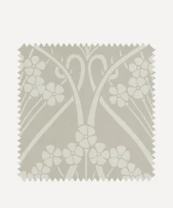 Liberty Interiors Wallpaper^Wallpaper Swatch - Ianthe Mono in Pewter White