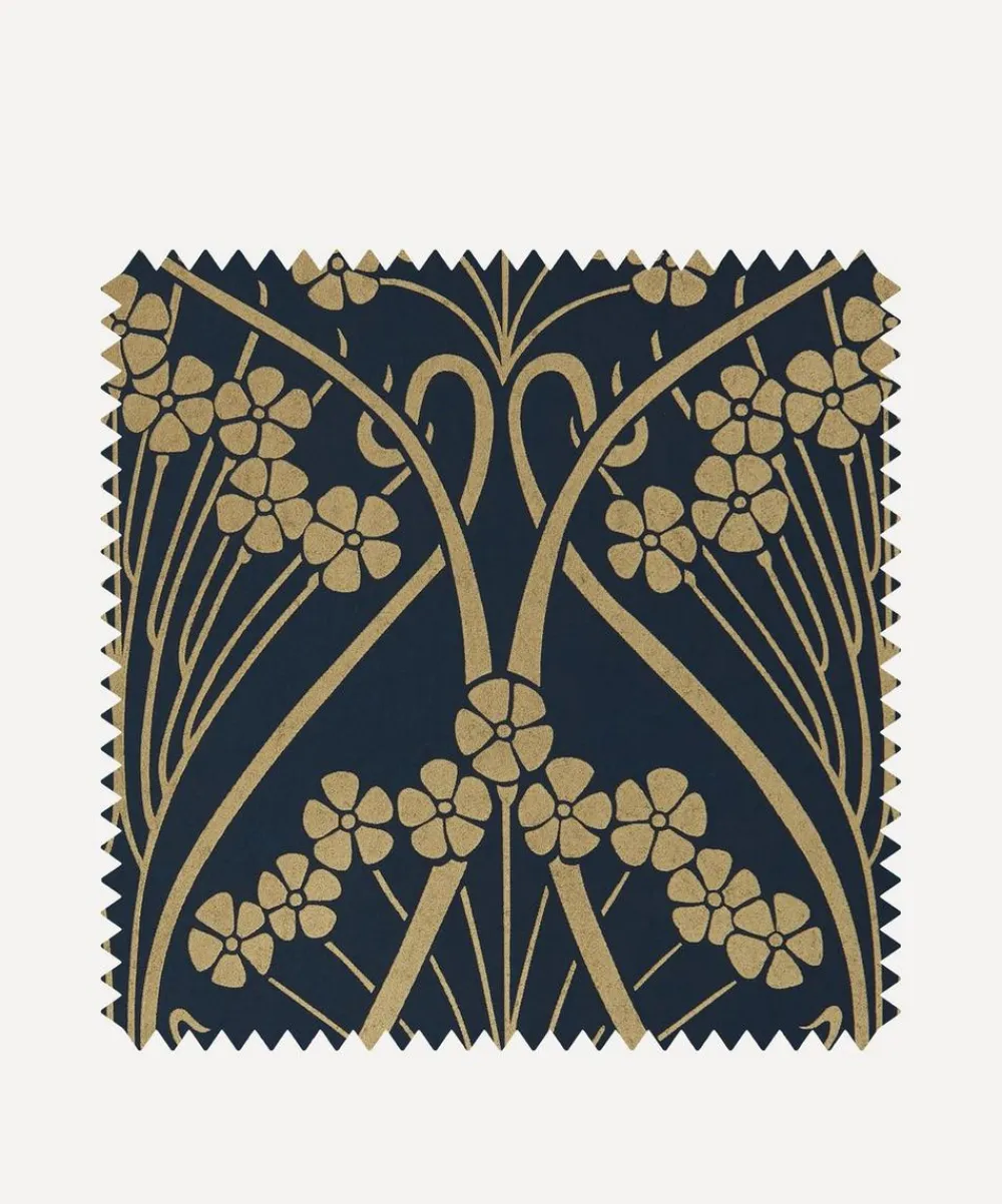 Liberty Interiors Wallpaper^Wallpaper Swatch - Ianthe Mono in Lapis