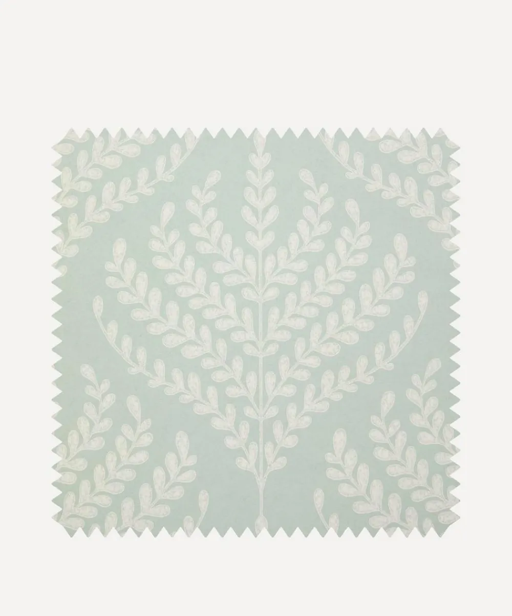 Liberty Interiors Wallpaper^Wallpaper Swatch - Paisley Fern in Salvia