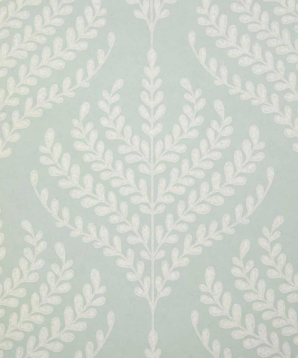 Liberty Interiors Wallpaper^Wallpaper Swatch - Paisley Fern in Salvia