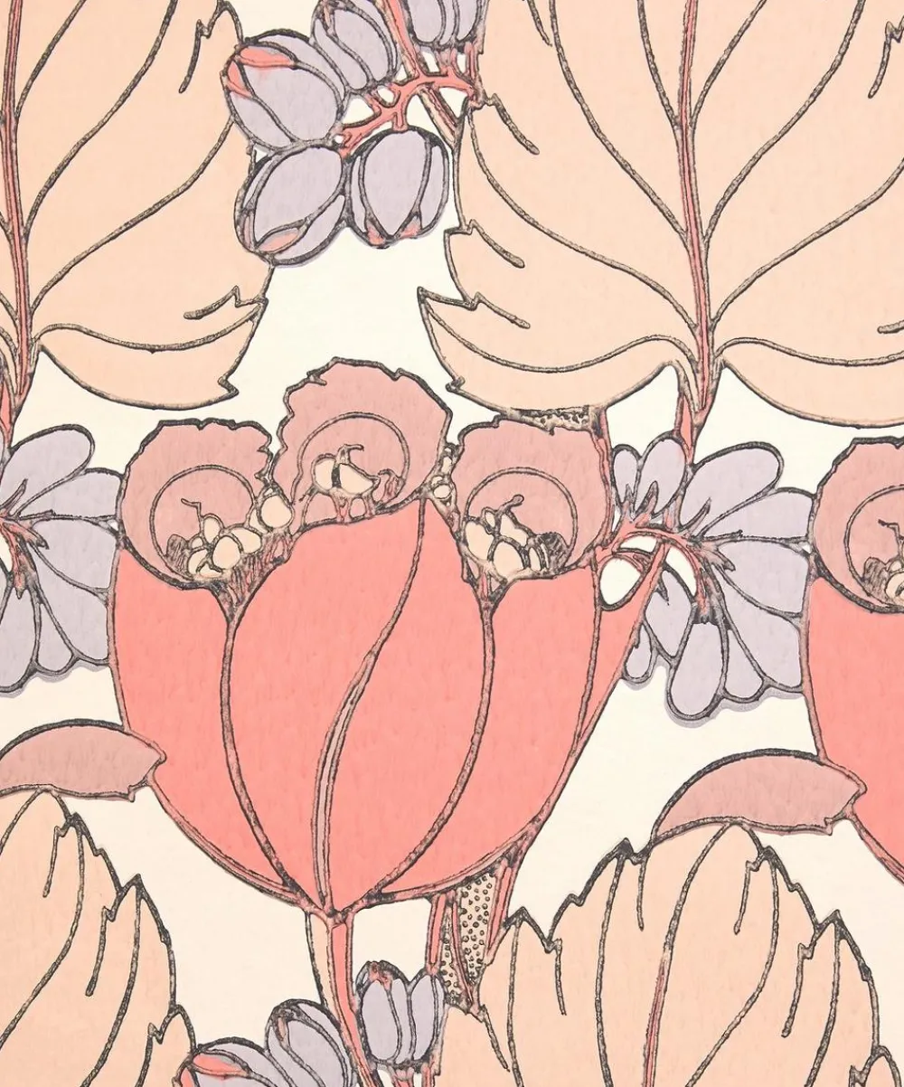 Liberty Interiors Wallpaper^Wallpaper Swatch - Regency Tulip in Lacquer