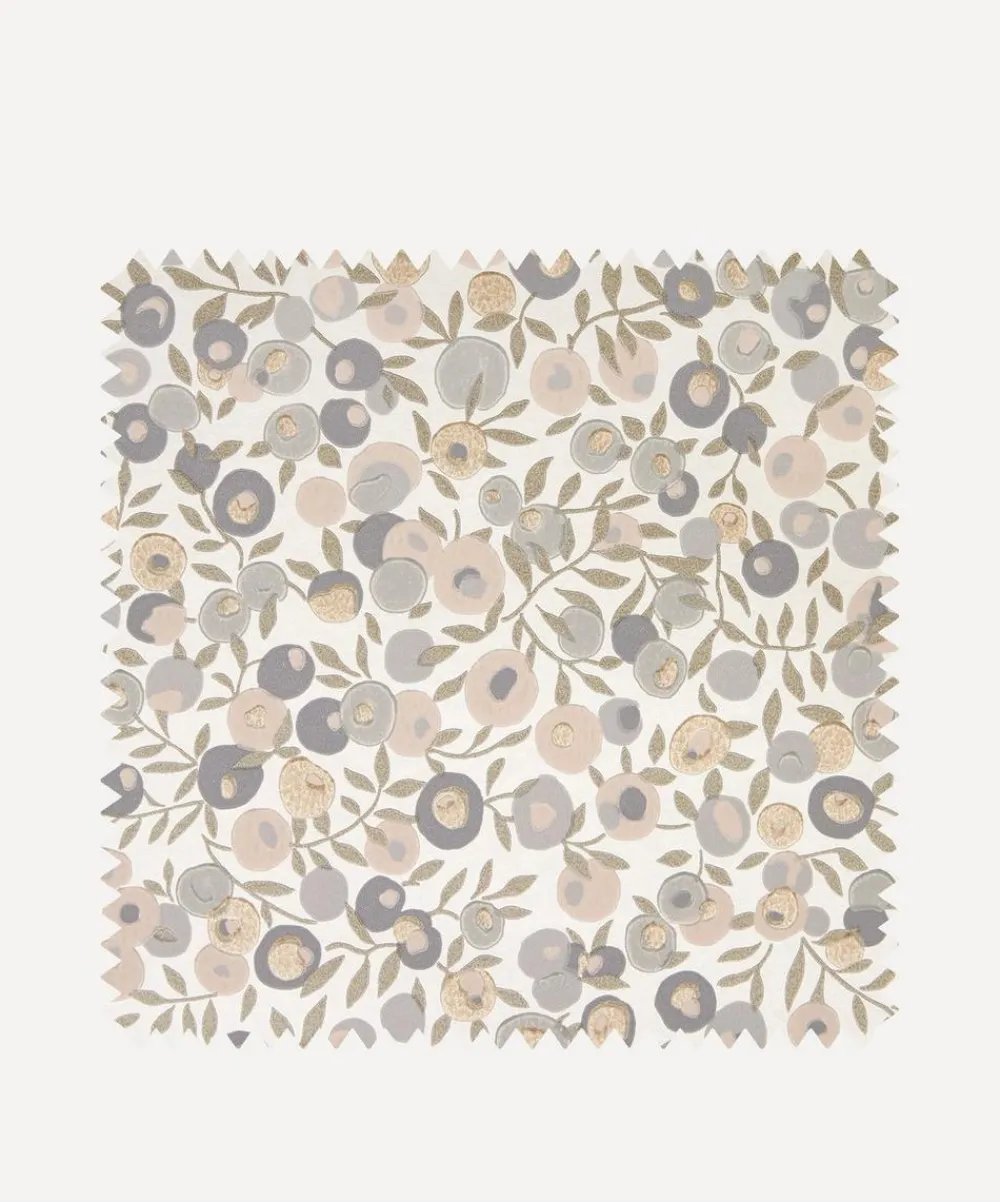 Liberty Interiors Wallpaper^Wallpaper Swatch - Wiltshire Blossom in Pewter Gold