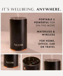 NEOM Wellbeing London Candles & Candle Holders^Wellbeing Pod Mini in Black