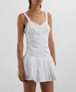 Peachy Den Dresses^White Dylan Romper Dress