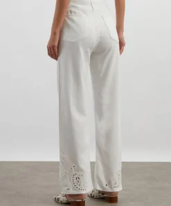 Rag & Bone Jeans^White Eyelet Phoebe Denim Beach Trousers
