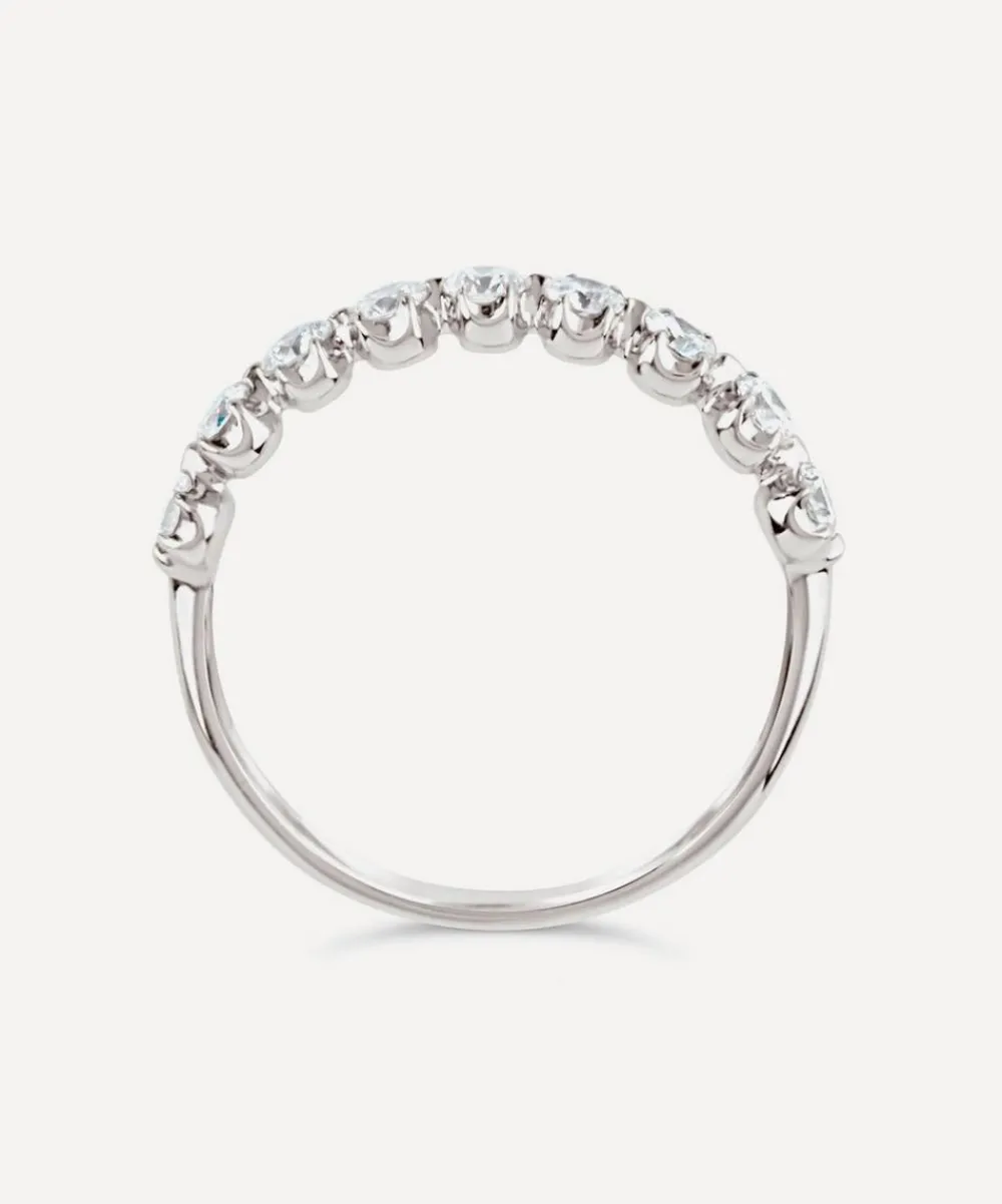 Dinny Hall Rings^White Gold Elyhara Diamond Half Eternity Ring