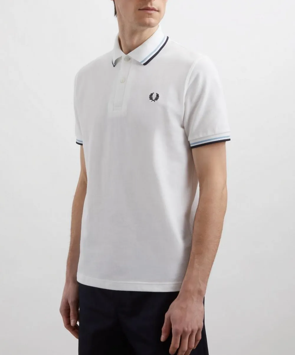 Fred Perry Tops^White M12 Twin Tipped Polo Shirt