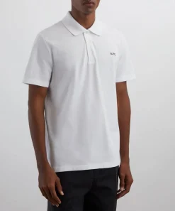 A.P.C. Tops^White Standard Polo Shirt