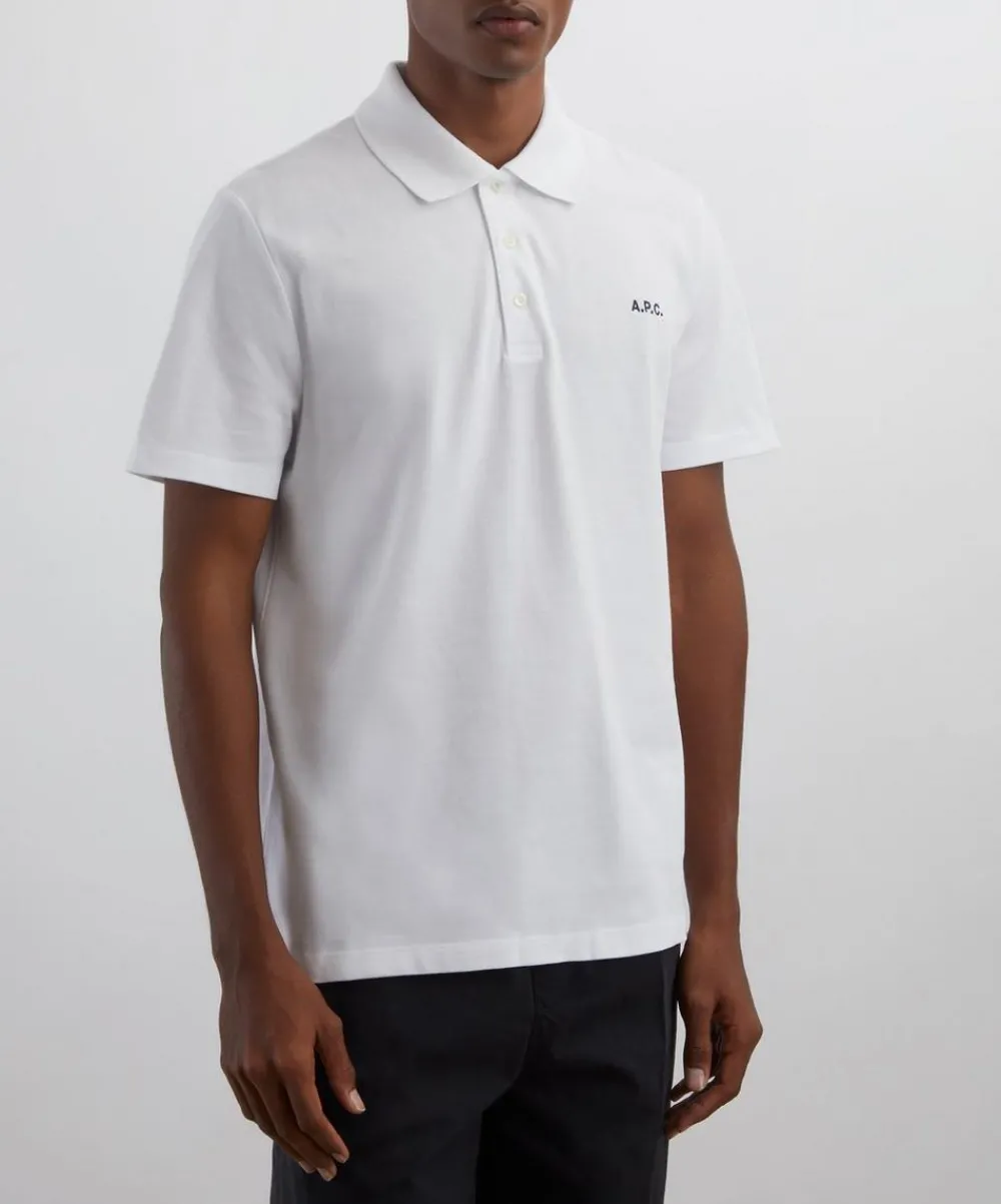 A.P.C. Tops^White Standard Polo Shirt