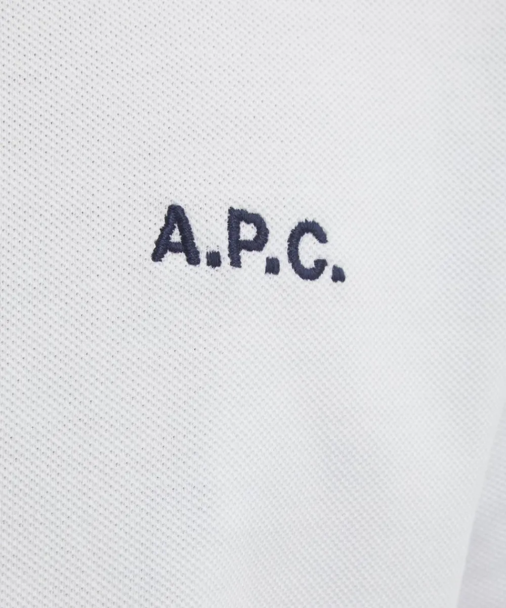 A.P.C. Tops^White Standard Polo Shirt
