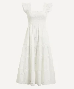 Hill House Home Dresses^White Trellis Broderie Ellie Nap Dress