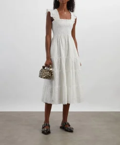 Hill House Home Dresses^White Trellis Broderie Ellie Nap Dress