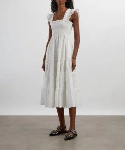 Hill House Home Dresses^White Trellis Broderie Ellie Nap Dress