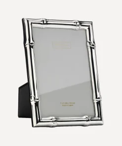 Addison Ross Wall Art^Wide Bamboo Silver Plated 5x7” Photo Frame