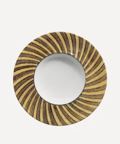 Astier de Villatte Tableware^Wide Rim ABC Spiral Dessert Plate