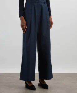S Max Mara Trousers & Shorts^Wide-Fit Cotton Poplin Trousers