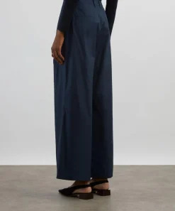 S Max Mara Trousers & Shorts^Wide-Fit Cotton Poplin Trousers