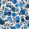 Liberty Interiors Furnishing Fabrics^Wiltshire Blossom Landsdowne Linen in Lapis Dark