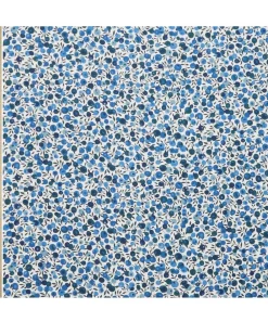 Liberty Interiors Furnishing Fabrics^Wiltshire Blossom Landsdowne Linen in Lapis Dark