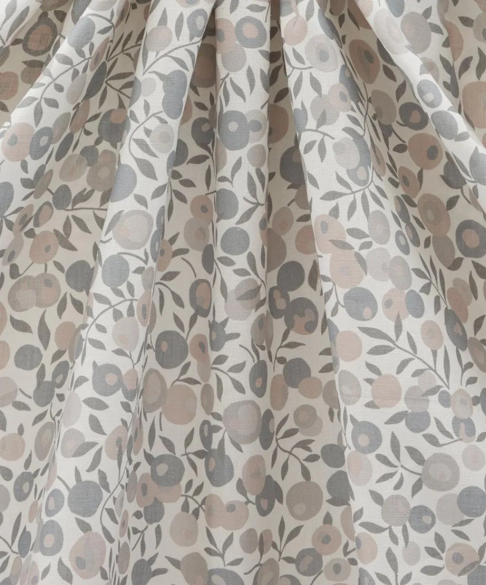 Liberty Interiors Furnishing Fabrics^Wiltshire Blossom Landsdowne Linen in Pewter