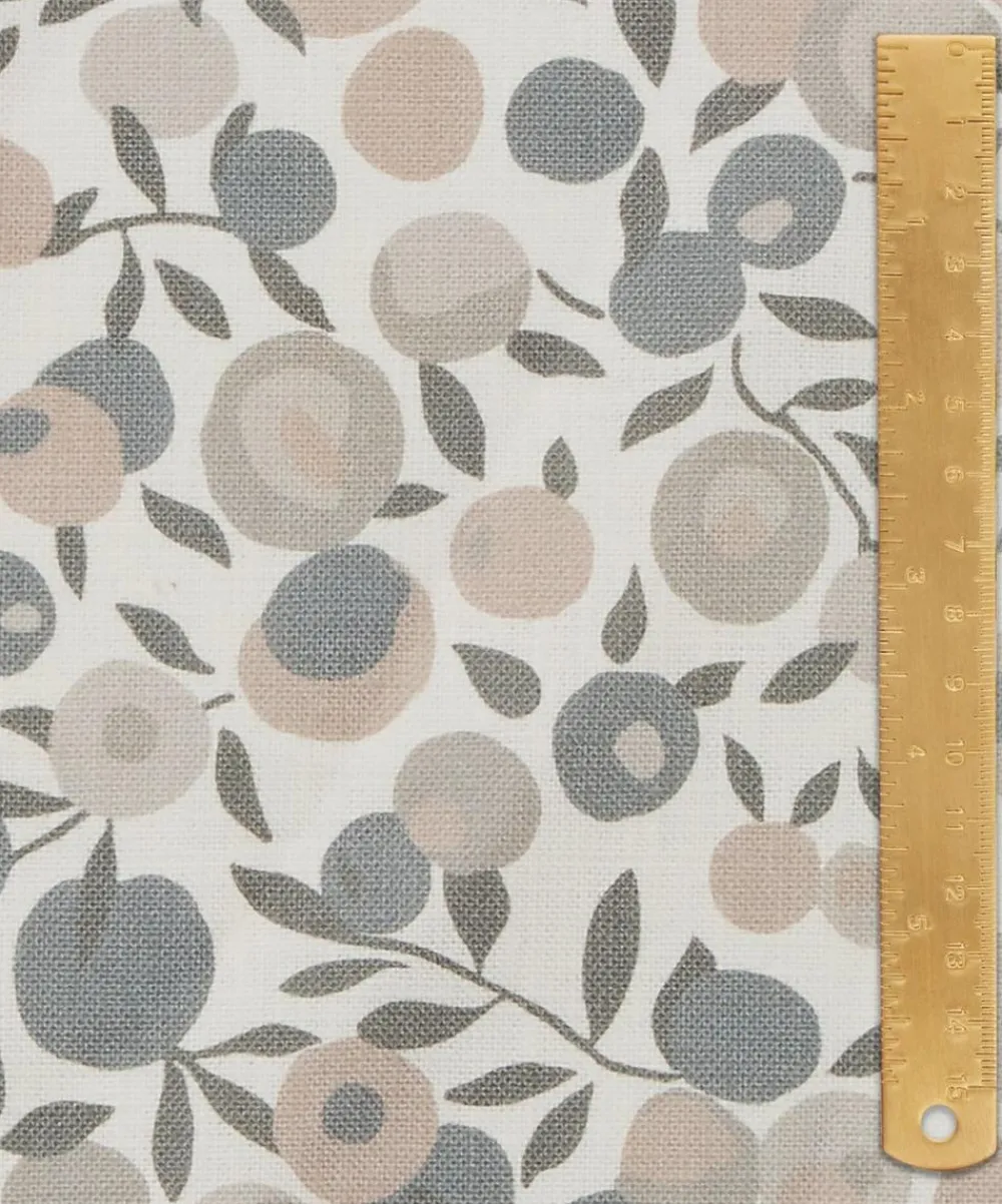 Liberty Interiors Furnishing Fabrics^Wiltshire Blossom Landsdowne Linen in Pewter