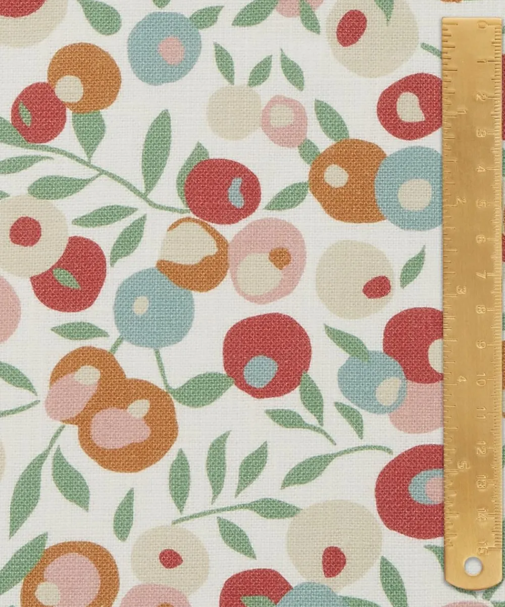 Liberty Interiors Furnishing Fabrics^Wiltshire Blossom Landsdowne Linen in Lichen