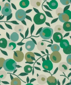 Liberty Interiors Furnishing Fabrics^Wiltshire Blossom Wellington Velvet in Jade