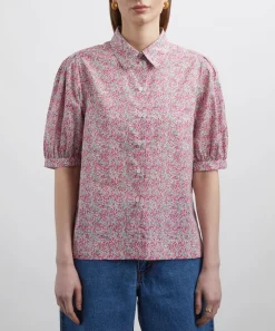 Liberty Tops^Wiltshire Bud Puff-Sleeve Shirt