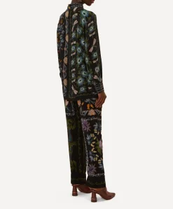 FARM Rio Tops^Winter Garden Black Pyjama Shirt
