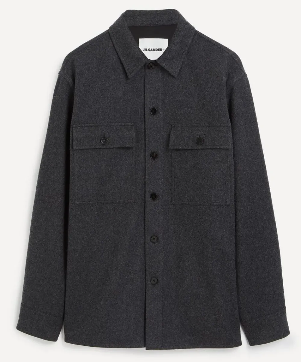 Jil Sander Coats & Jackets^Wool Shirt Jacket