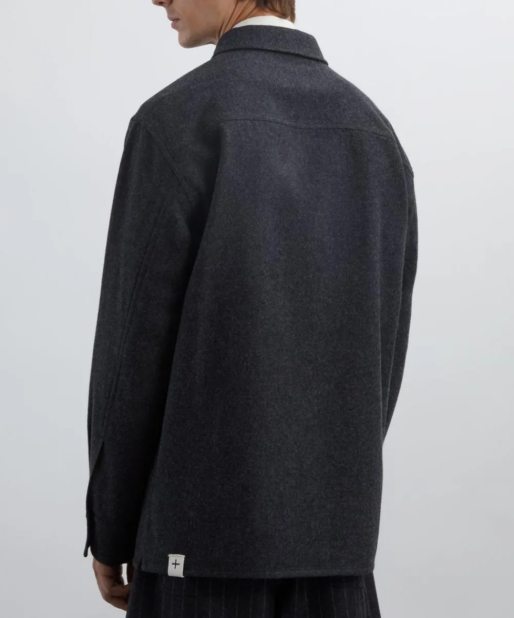 Jil Sander Coats & Jackets^Wool Shirt Jacket