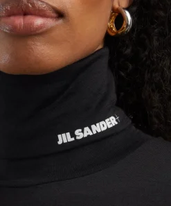 Jil Sander Tops^Wool-Blend High-Neck T-Shirt
