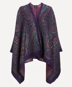 Etro Coats & Jackets^Wool-Blend Paisley Poncho