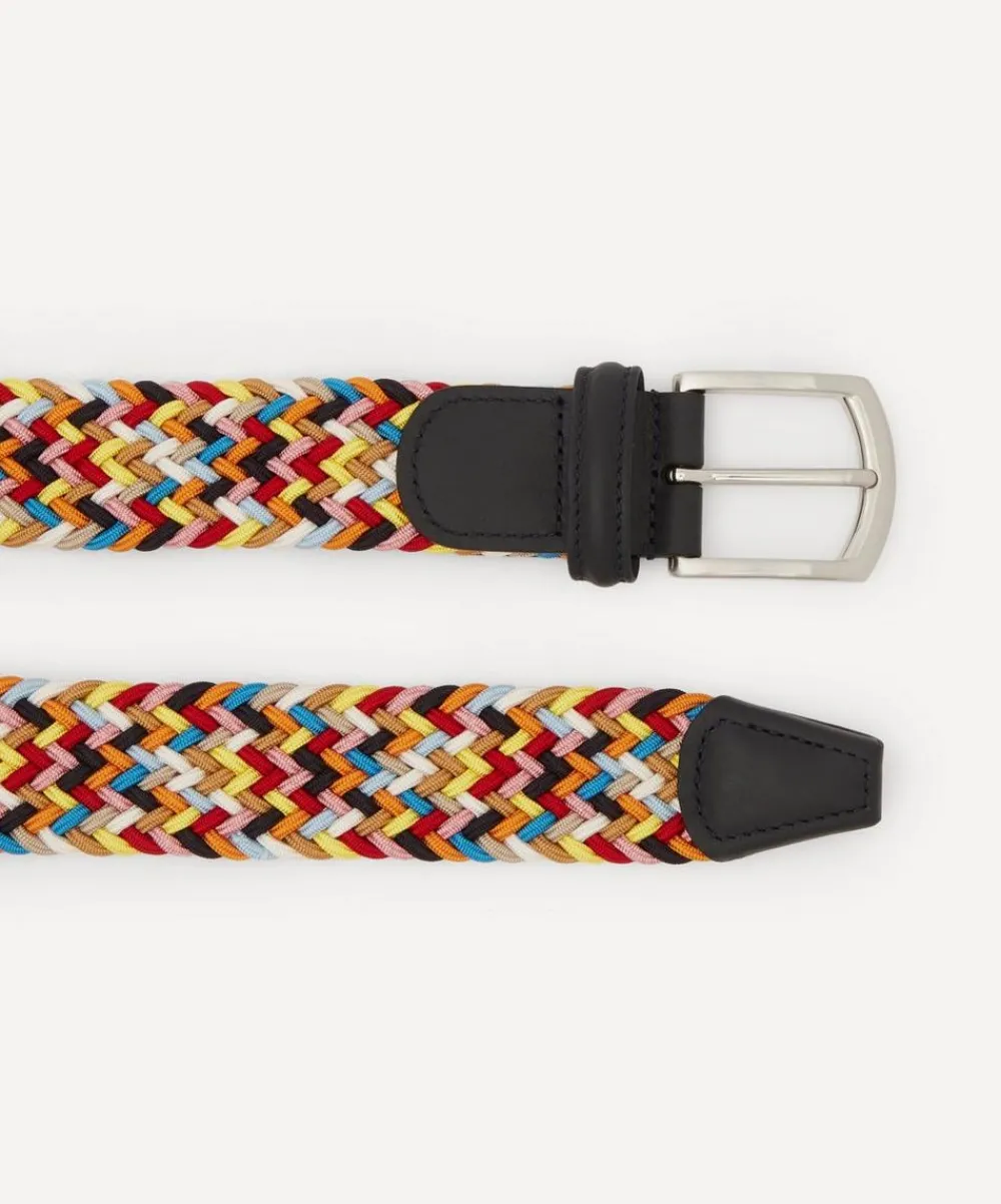 Anderson's Belts^Woven Elasticated Multicolour Belt