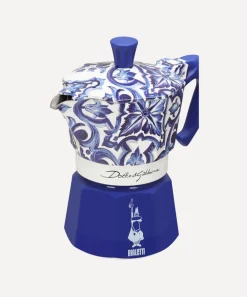 Bialetti Glass & Drinksware^x Dolce and Gabbana Mediterranean Blue 3 Cup Moka Express