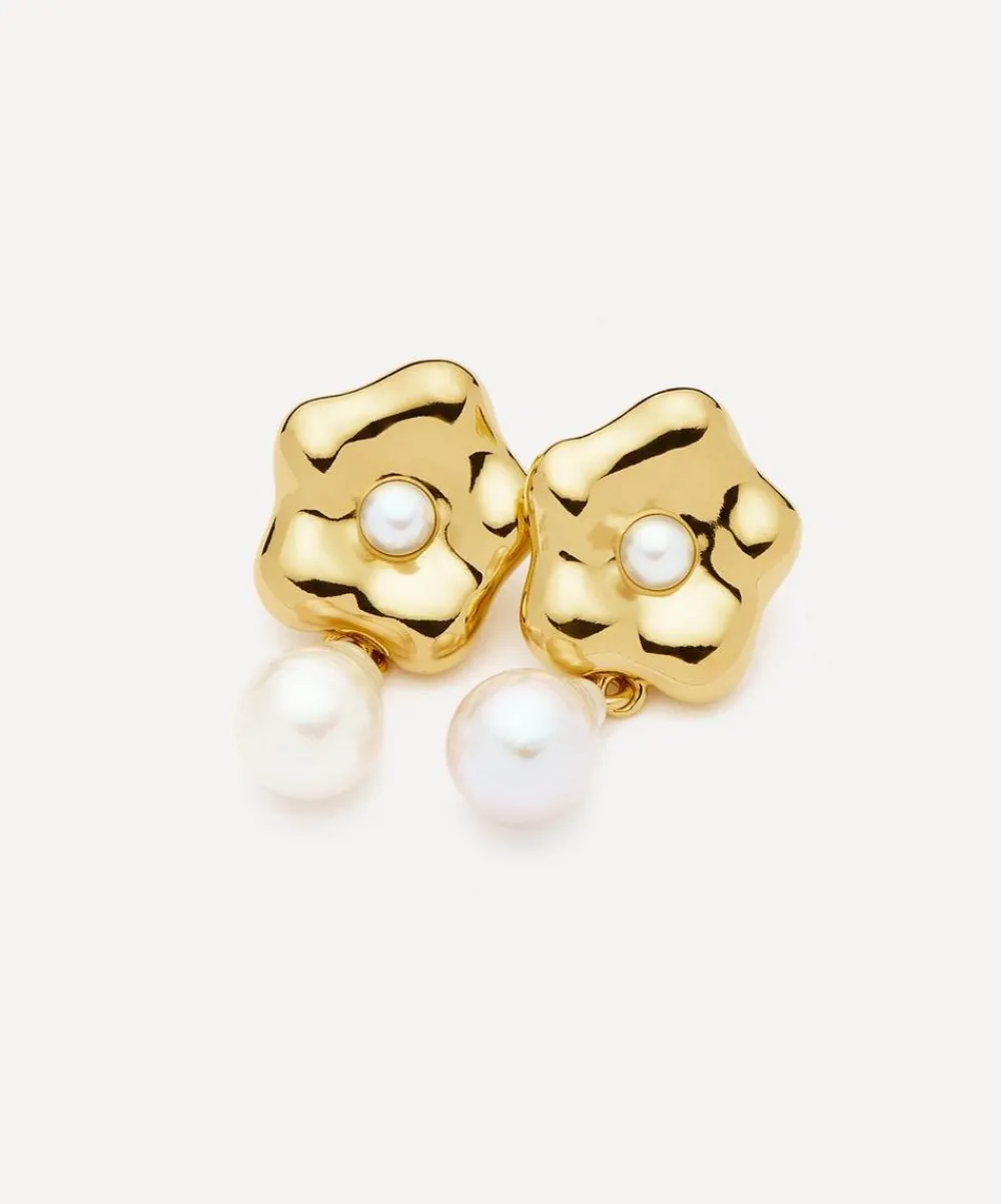 Missoma Earrings^X Eny Lee Parker 18ct Gold-Plated Puffy Daisy Drop Earrings