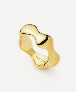 Missoma Rings^X Eny Lee Parker 18ct Gold-Plated Puffy Stacking Ring