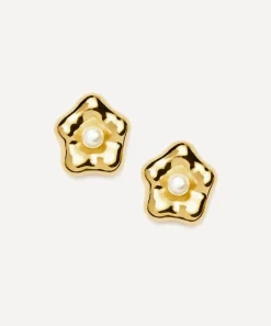 Missoma Earrings^X Eny Lee Parker 18ct Gold-Plated Puffy Daisy Oversized Stud Earrings