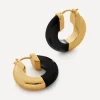 Monica Vinader Earrings^X Kate Young 18ct Gold-Plated Vermeil Silver Gemstone Small Hoop Earrings