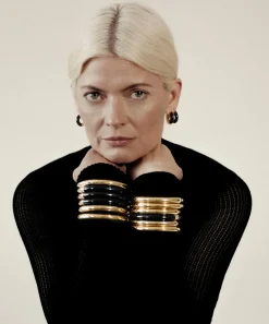Monica Vinader Earrings^X Kate Young 18ct Gold-Plated Vermeil Silver Gemstone Small Hoop Earrings
