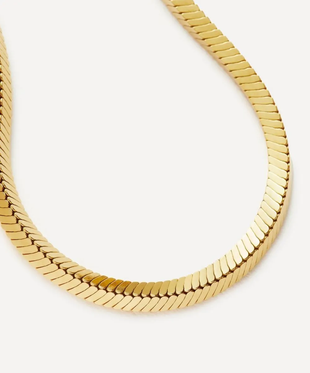 Missoma Bracelets^X Lucy Williams 18ct Gold-Plated Vermeil Silver Square Snake Chain Bracelet