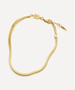 Missoma Bracelets^X Lucy Williams 18ct Gold-Plated Vermeil Silver Square Snake Chain Bracelet