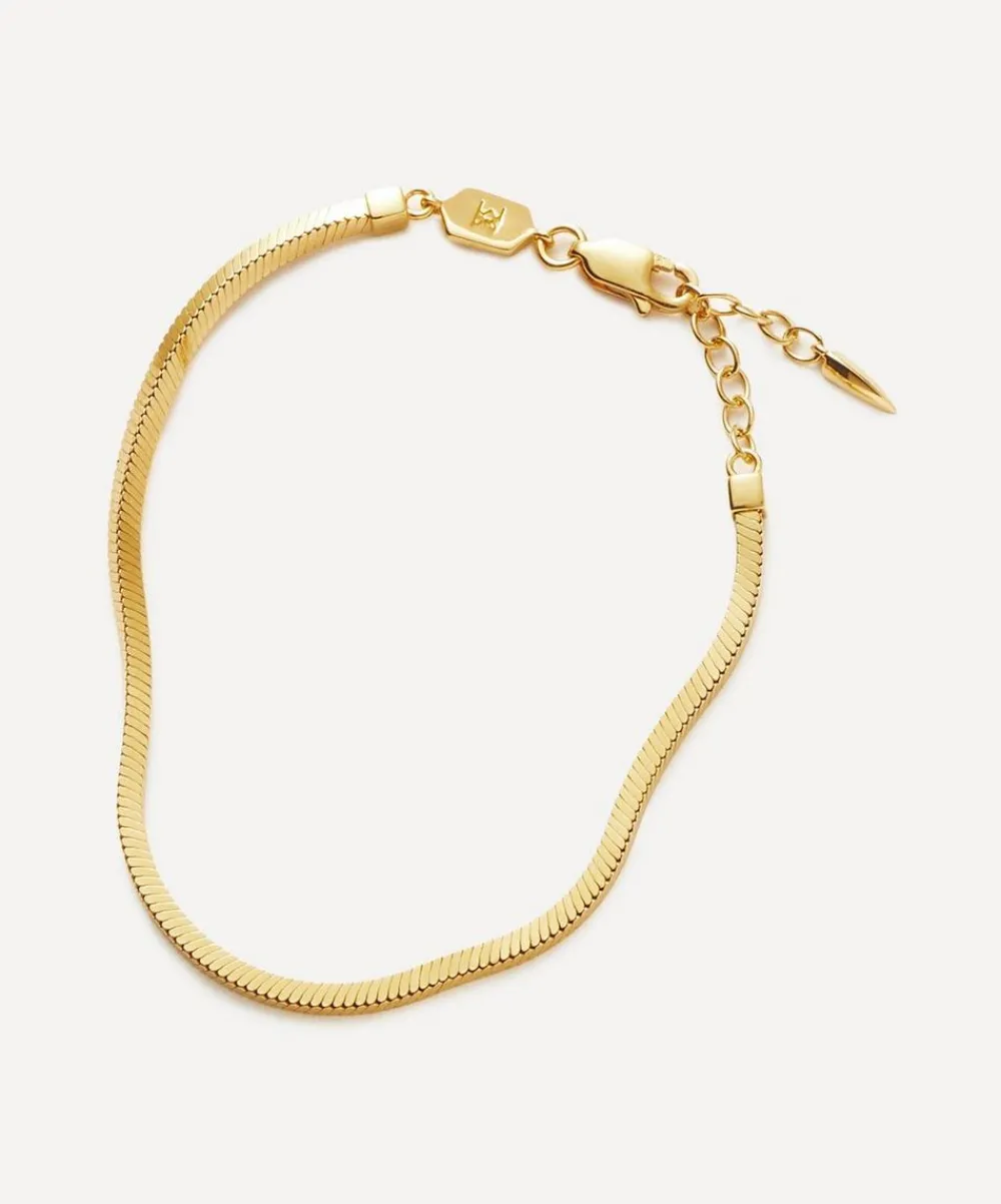 Missoma Bracelets^X Lucy Williams 18ct Gold-Plated Vermeil Silver Square Snake Chain Bracelet