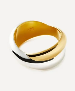 Missoma Rings^X Lucy Williams Mixed Metal Chunky Entwine Ring