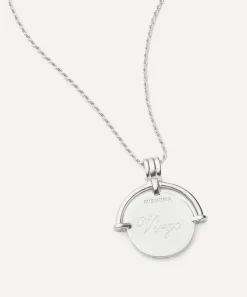 Missoma Necklaces^X Lucy Williams Silver-Plated Engravable Roman Arc Coin Pendant Necklace