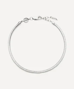 Missoma Bracelets^X Lucy Williams Sterling Silver Square Snake Chain Bracelet